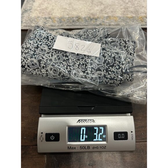 Vintage Natori II Paisley Sleeveless V-Neck Slip Dress Navy White Petite Sleep - Picture 9 of 9